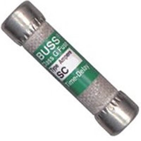 Eaton Bussmann Midget Fuse, SC Series, Time-Delay, 20A, 600V AC, Non-Indicating, 100kA at 600V AC SC-20